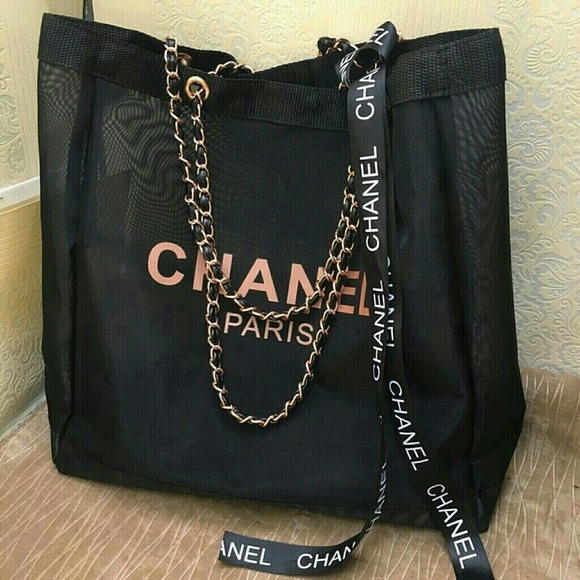 Chanel Mesh Tote Shopping Gift Bag